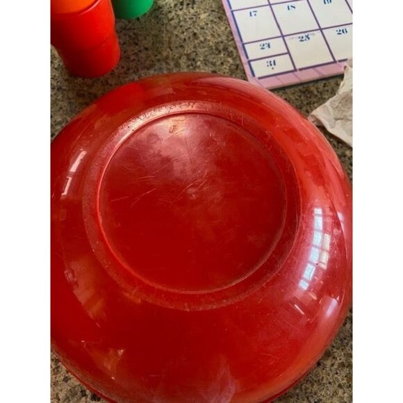 VTG MCM INGRID CHICAGO Party Ball Picnic Camping Set Retro Red Service For 6 - Picture 16 of 16